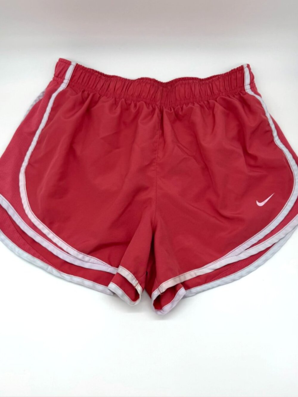 Nike Dri Fit Womens Running Shorts Medium Pink Coral Athletic Lined Gym Shorts